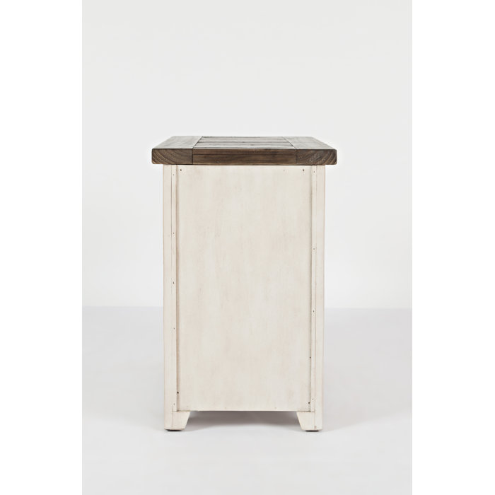 Sand & Stable Westhoff 25'' Tall Solid Wood End Table with Storage
